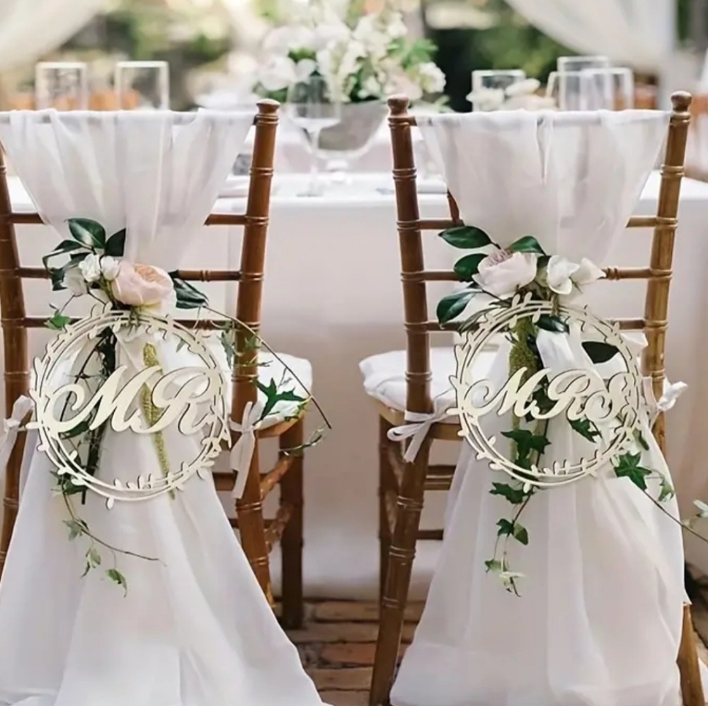 Mr and Mrs. Chair decoration